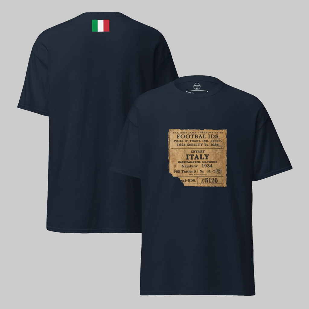Italy 1934 Vintage Football Shirt - Classic Retro Tee
