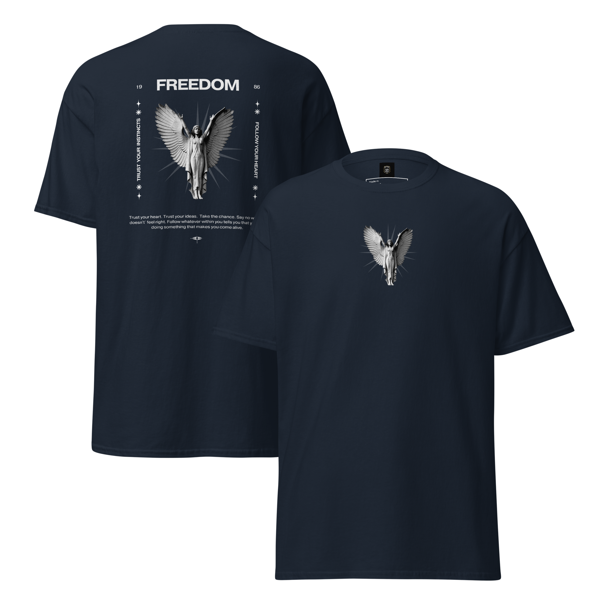 Freedom Angel Graphic Tee - Embrace Your Spirit Unisex Design