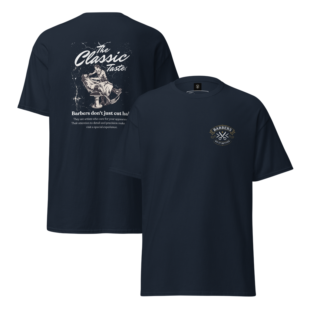 Classic Barber Graphic Tee - Timeless Style for Every Grooming Enthusiast