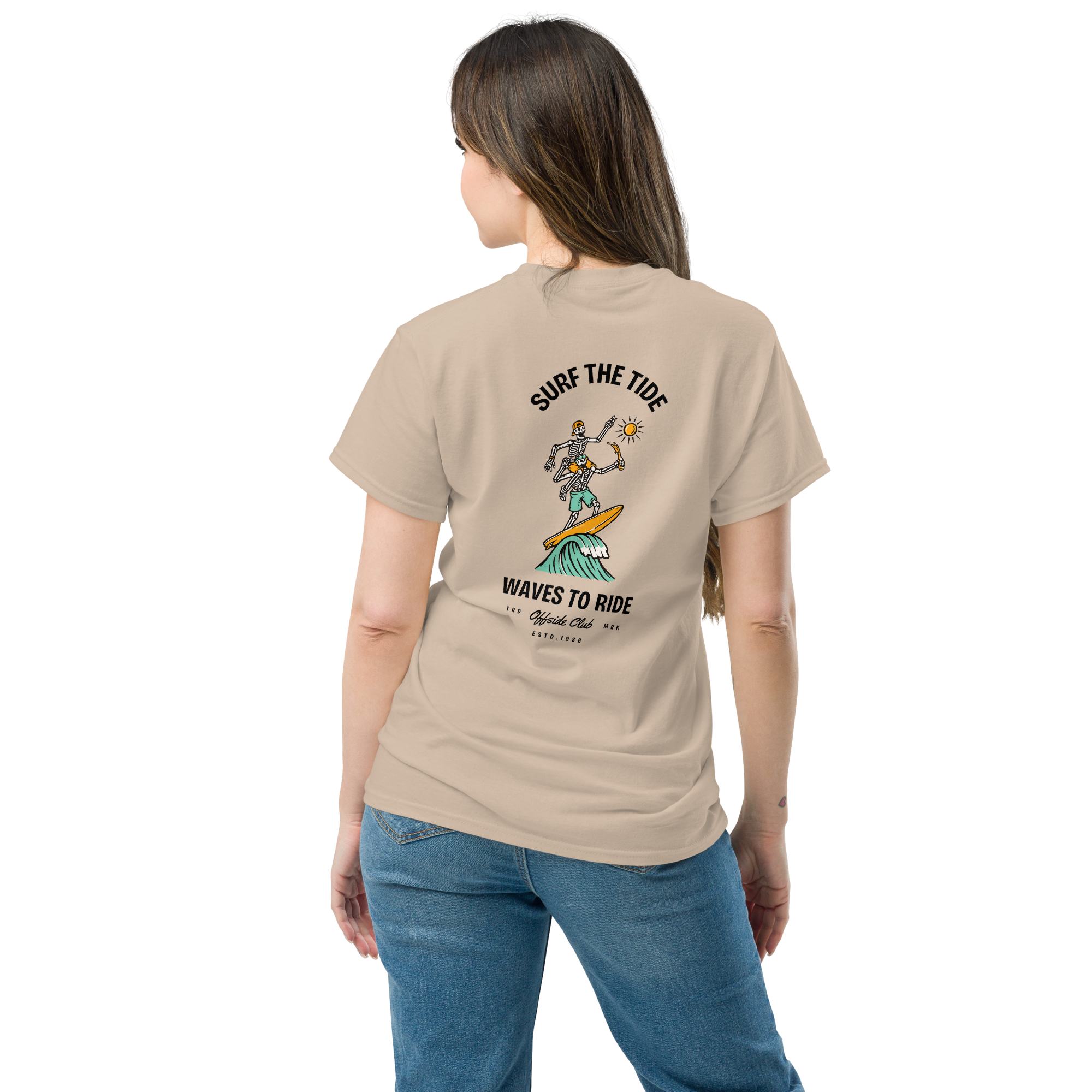 Surf The Tide Men's Surfing Graphic Tee