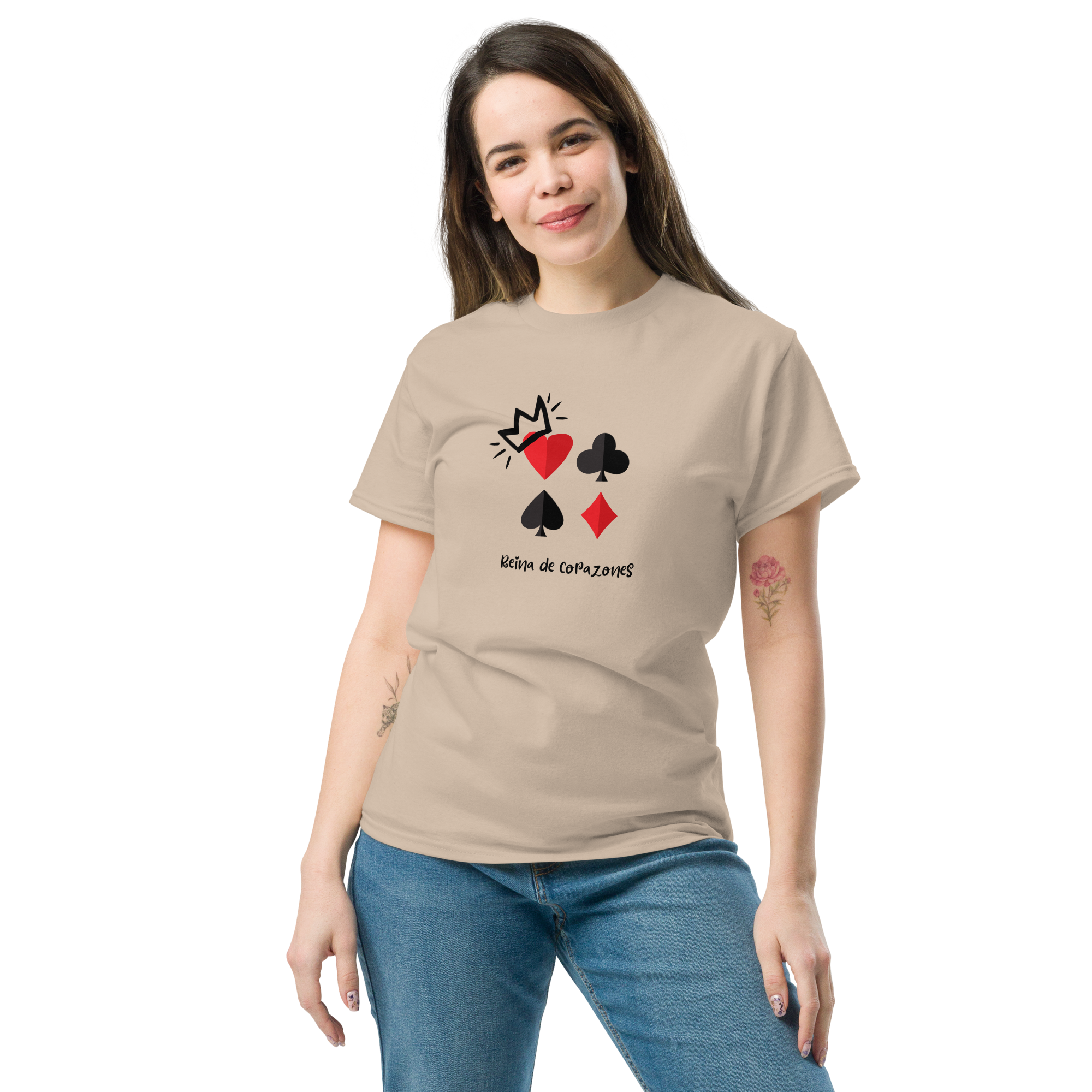 Reina de Corazones Tee - Stylish Statement Shirt for Every Occasion