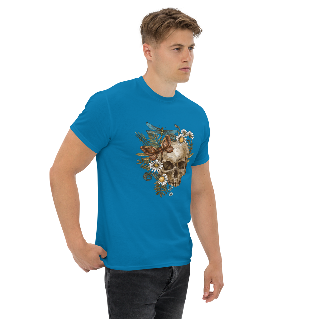 Botanical Skull T-Shirt - Heavyweight Style and Comfort for Trendsetters