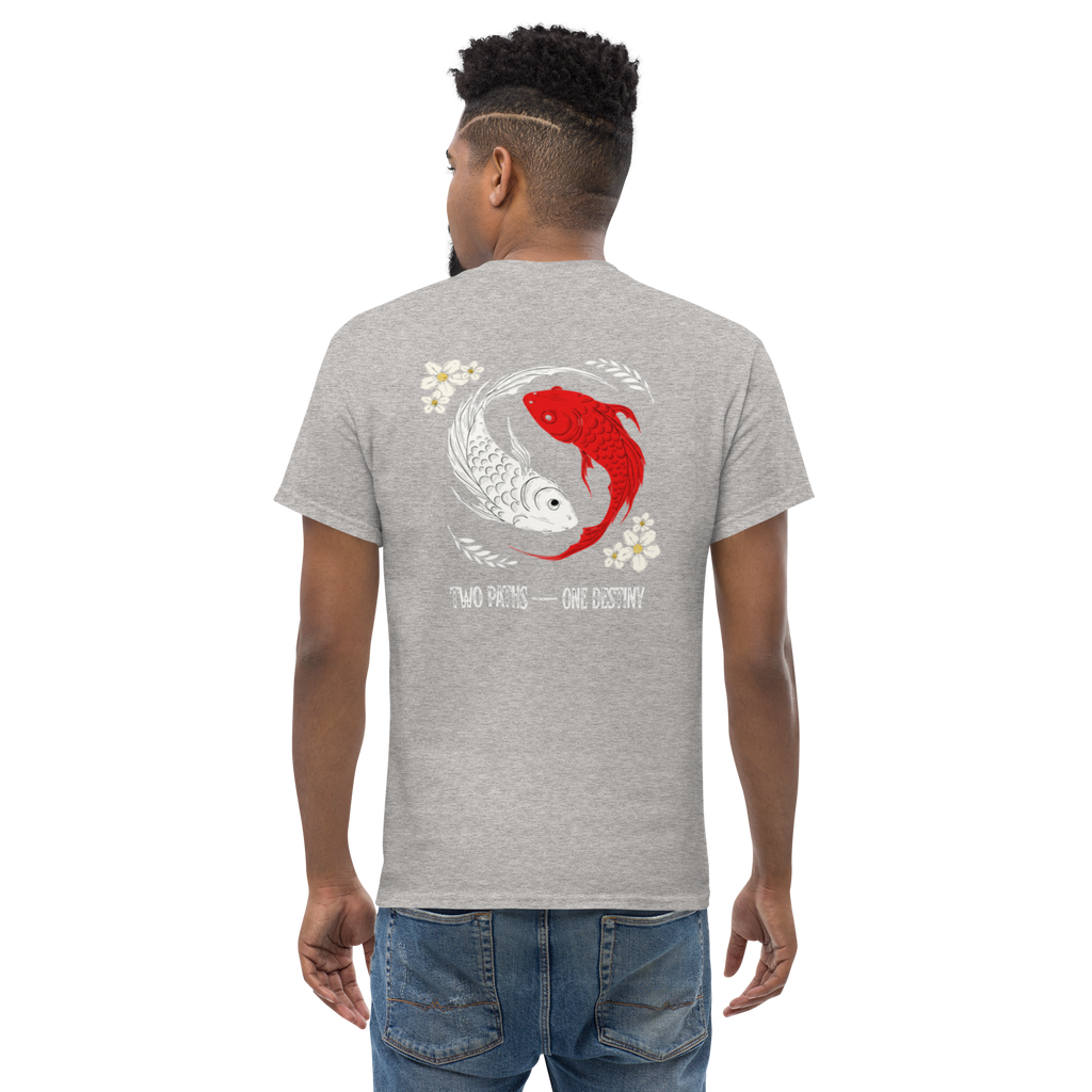 Two Paths Koi Graphic Tee - Stylish and Unique Koi Design T-Shirt