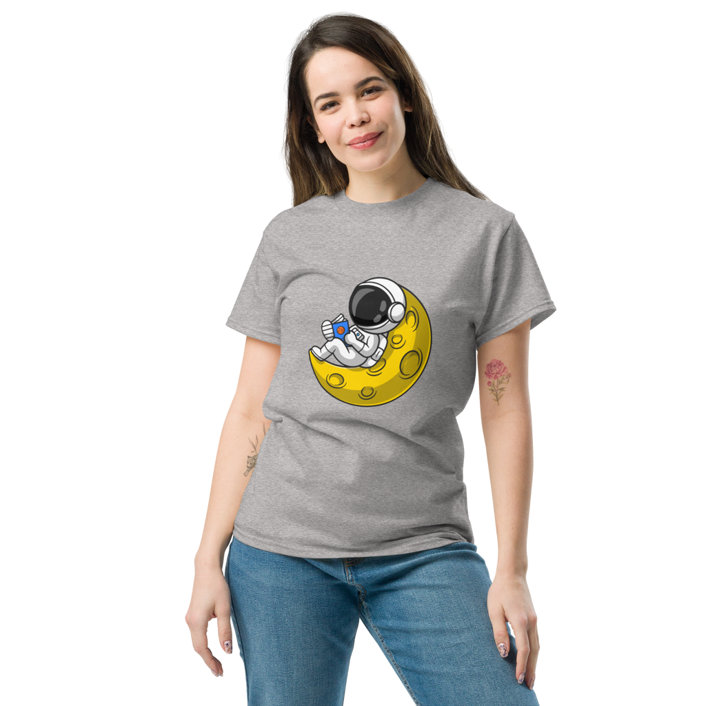 Lunar Reader Tee - Stylish Graphic Tee for Book Lovers