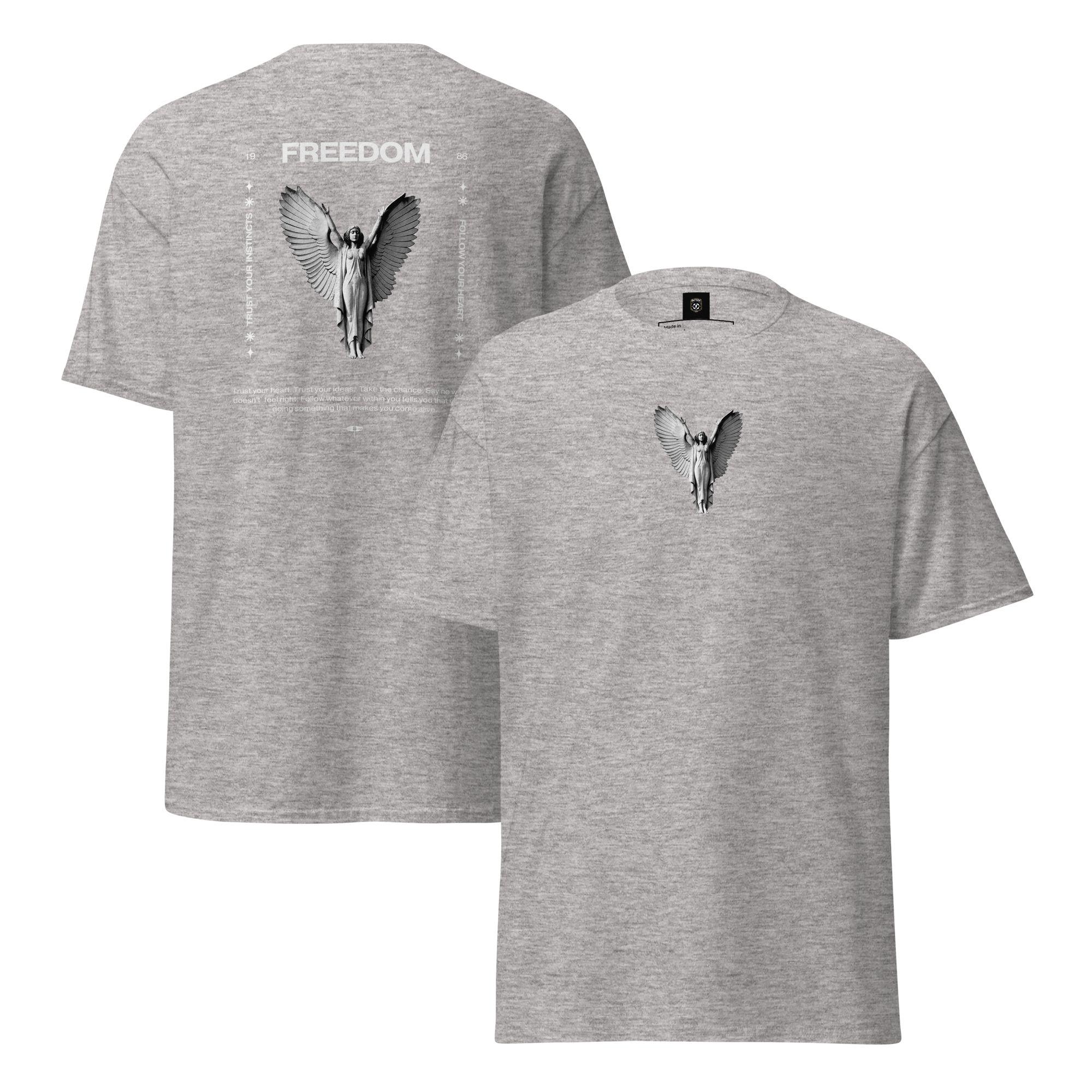 Freedom Angel Graphic Tee - Embrace Your Spirit Unisex Design