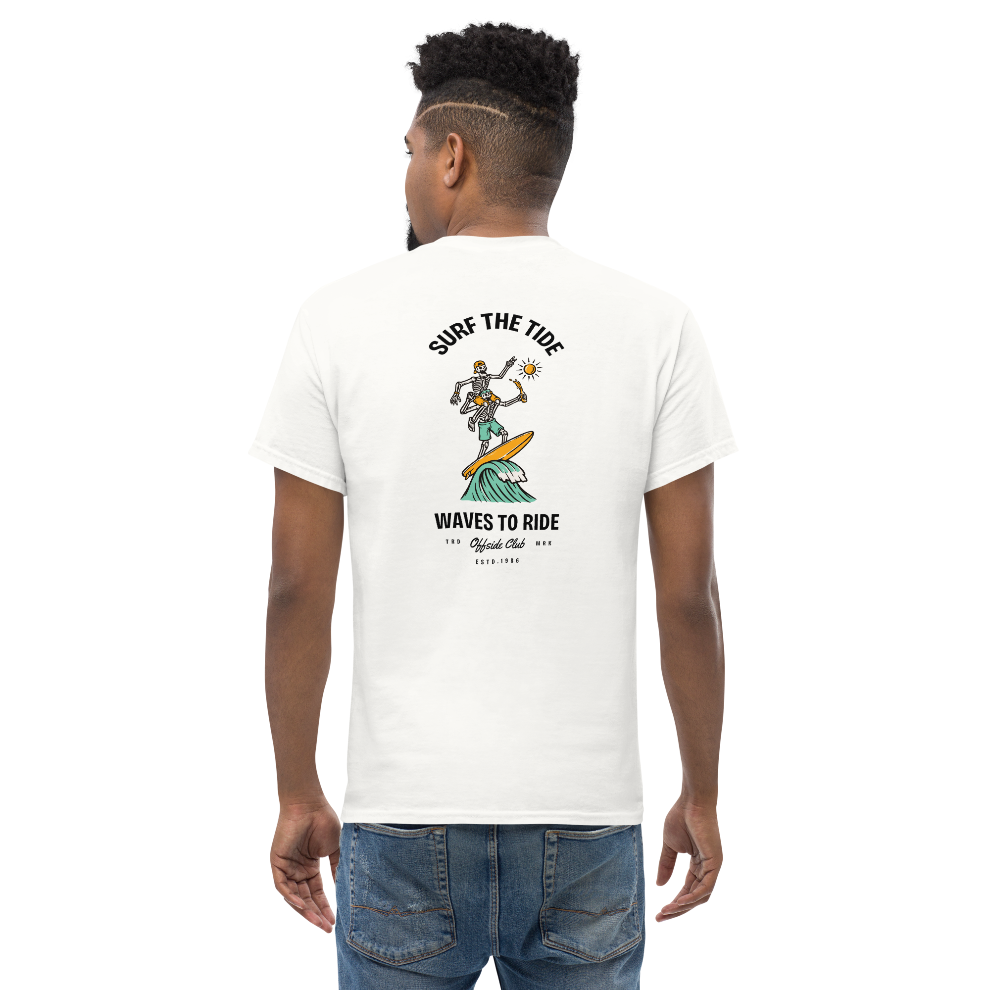 Surf The Tide Men's Surfing Graphic Tee