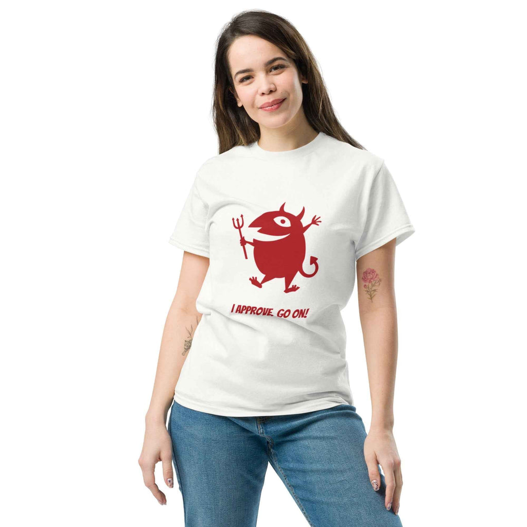 Devil Graphic Tee - I Approve, Go On!