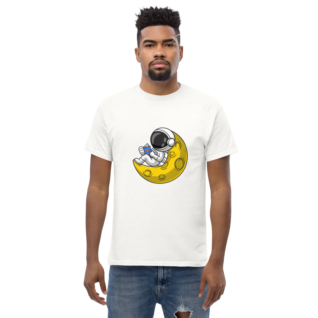 Lunar Reader Tee - Stylish Graphic Tee for Book Lovers