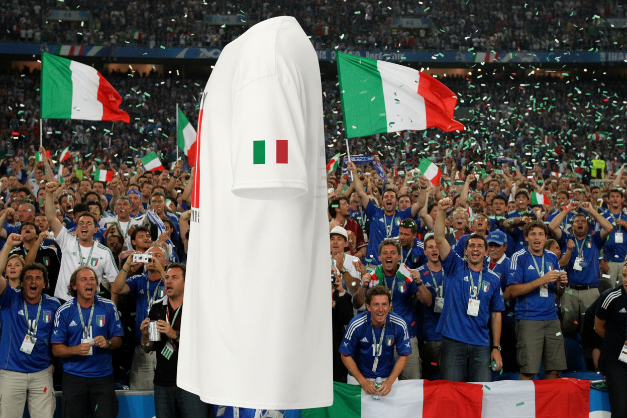 Italy Champions 2006 T-Shirt - Vintage Football Tee
