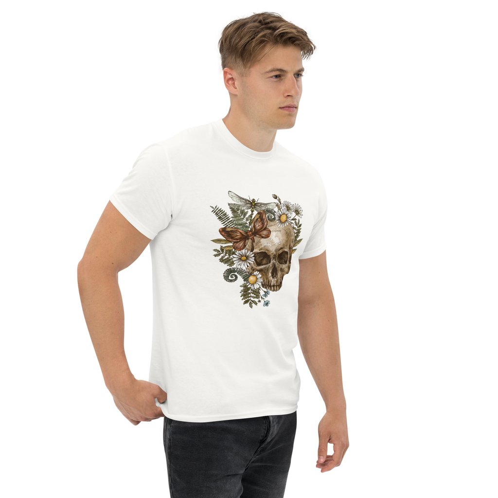Botanical Skull T-Shirt - Heavyweight Style and Comfort for Trendsetters