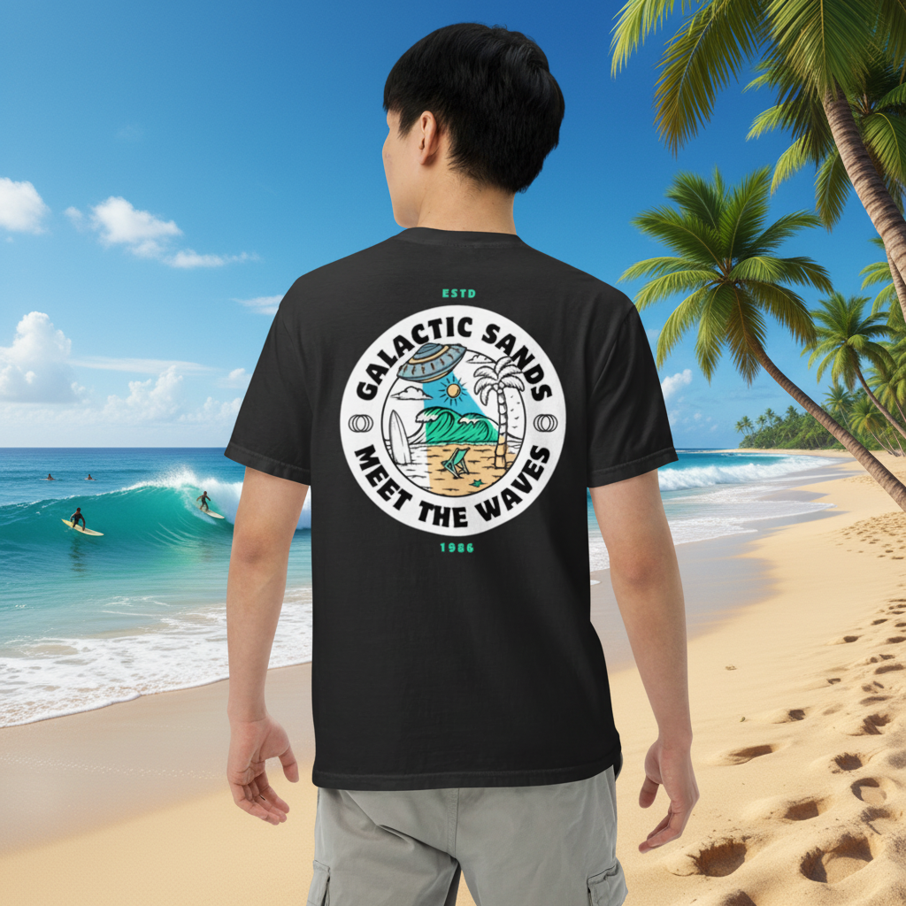 Retro UFO Surf T-Shirt - Unleash Your Style with a Cosmic Twist