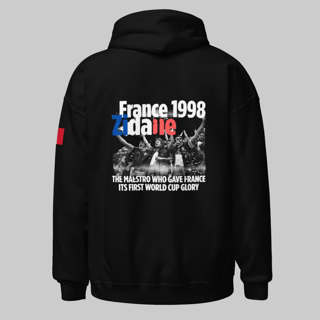 FRANCE 1998 Zidane Tribute Hoodie - Celebrate Football History