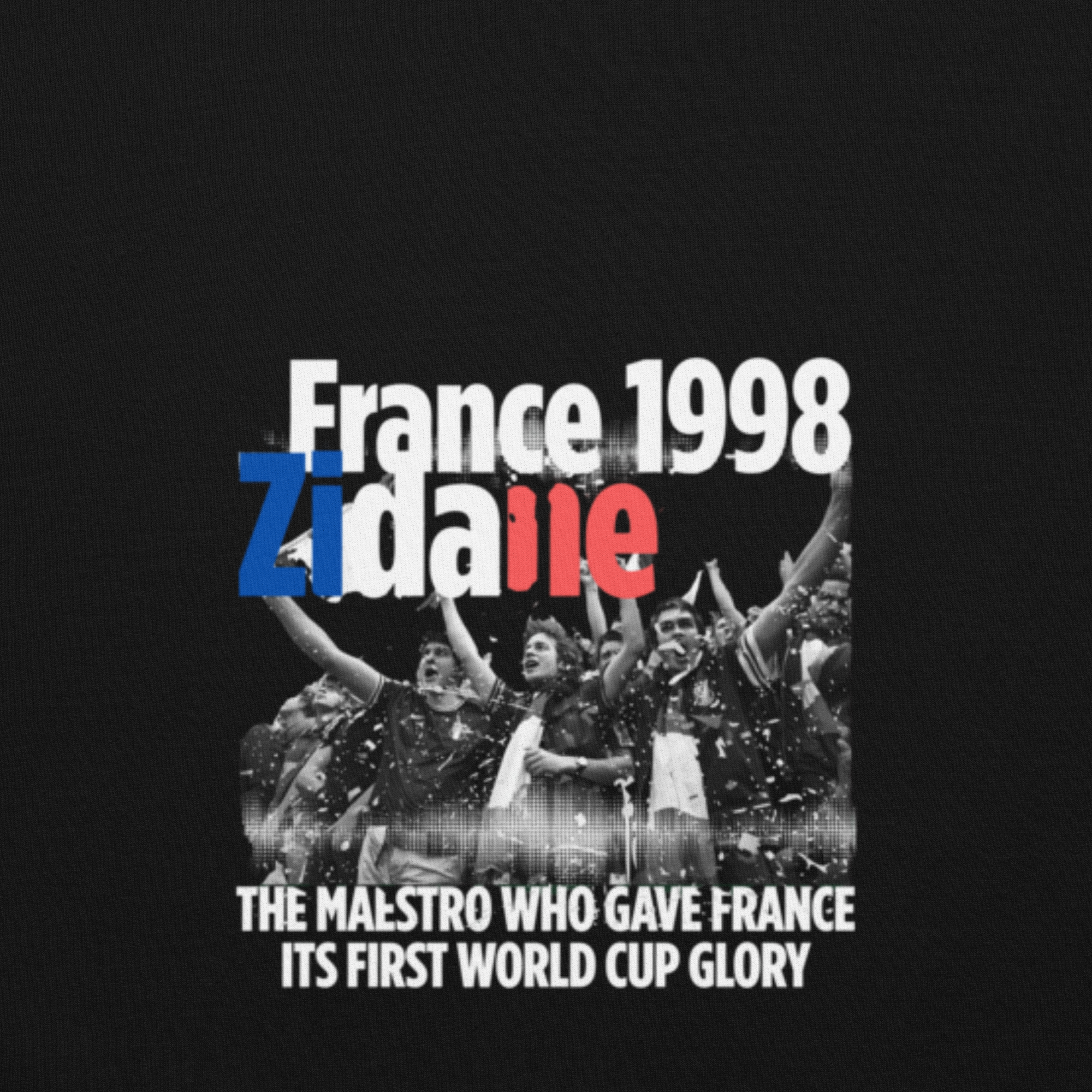FRANCE 1998 Zidane Tribute Hoodie - Celebrate Football History