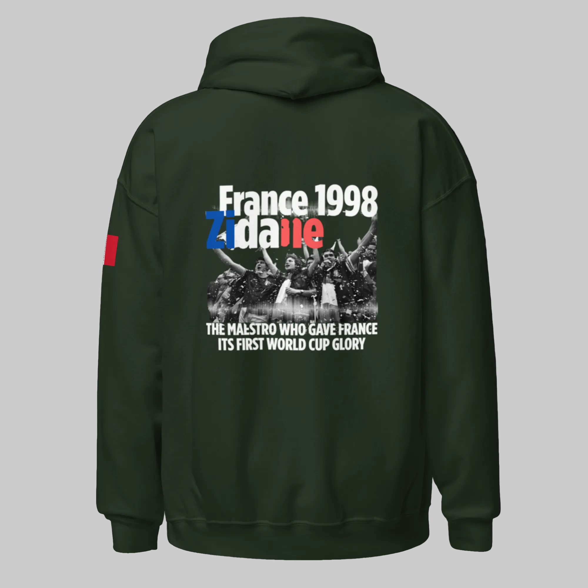 FRANCE 1998 Zidane Tribute Hoodie - Celebrate Football History