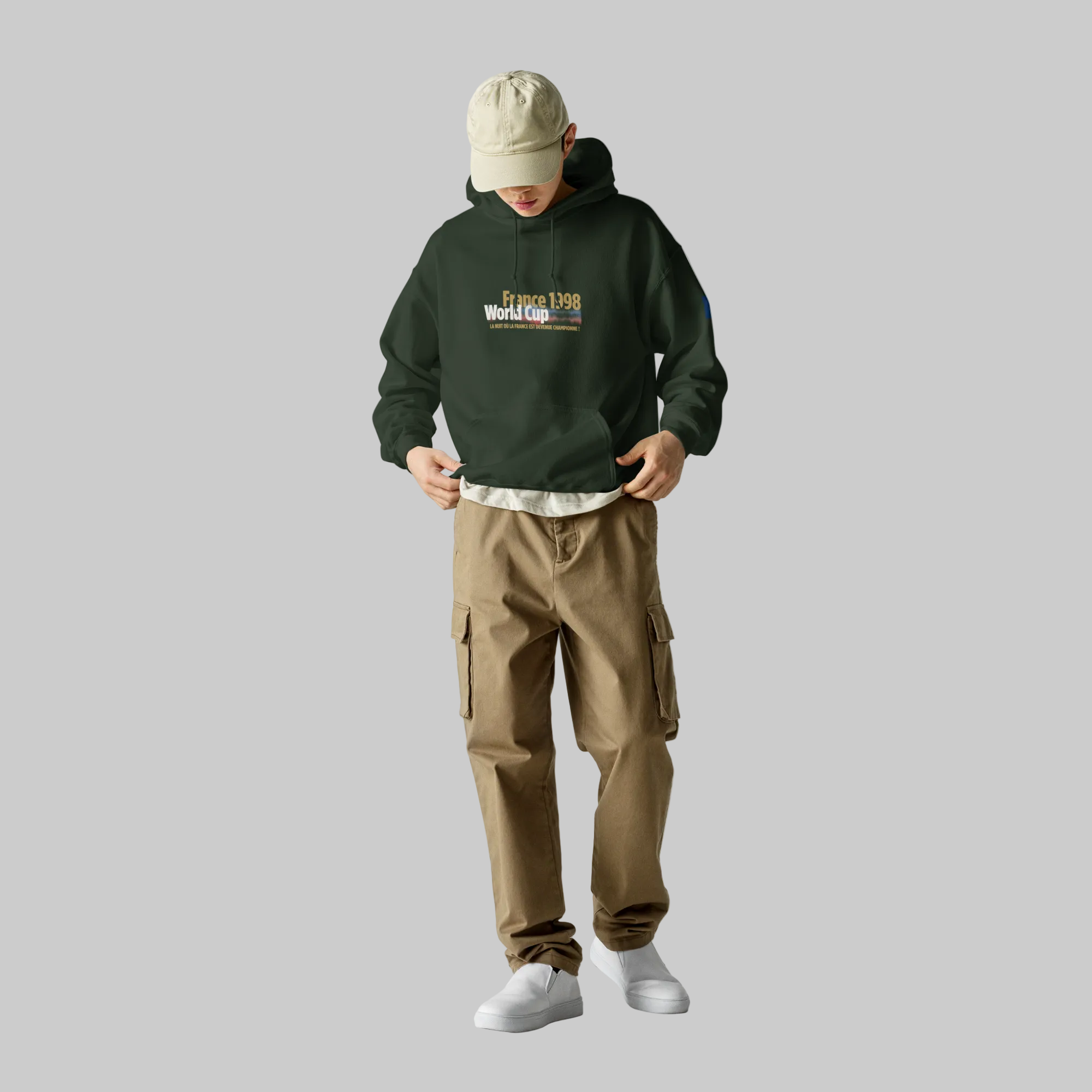 FRANCE 1998 Zidane Tribute Hoodie - Celebrate Football History
