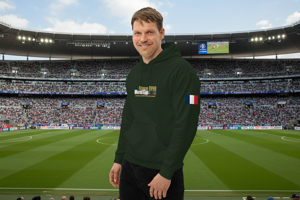 FRANCE 1998 Zidane Tribute Hoodie - Celebrate Football History