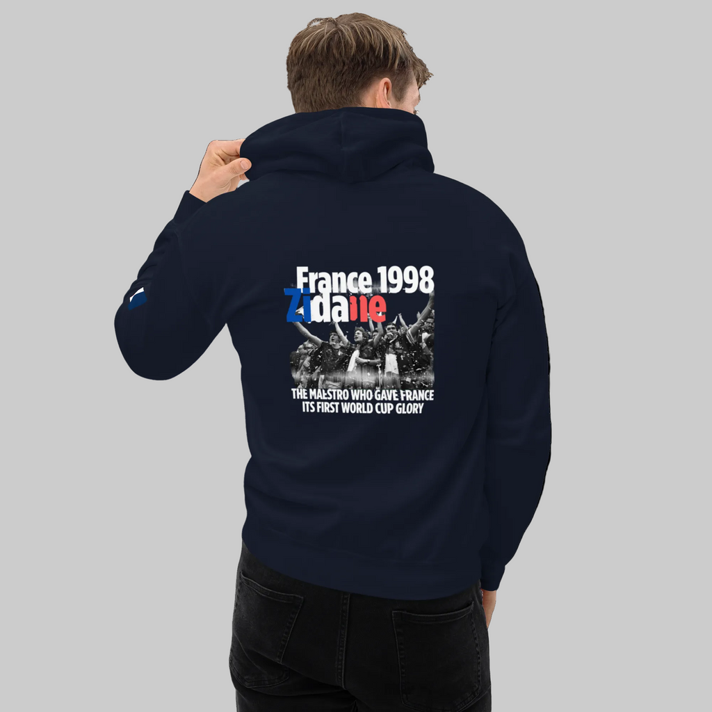FRANCE 1998 Zidane Tribute Hoodie - Celebrate Football History