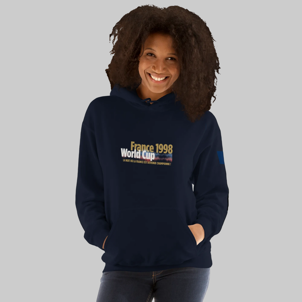 FRANCE 1998 Zidane Tribute Hoodie - Celebrate Football History