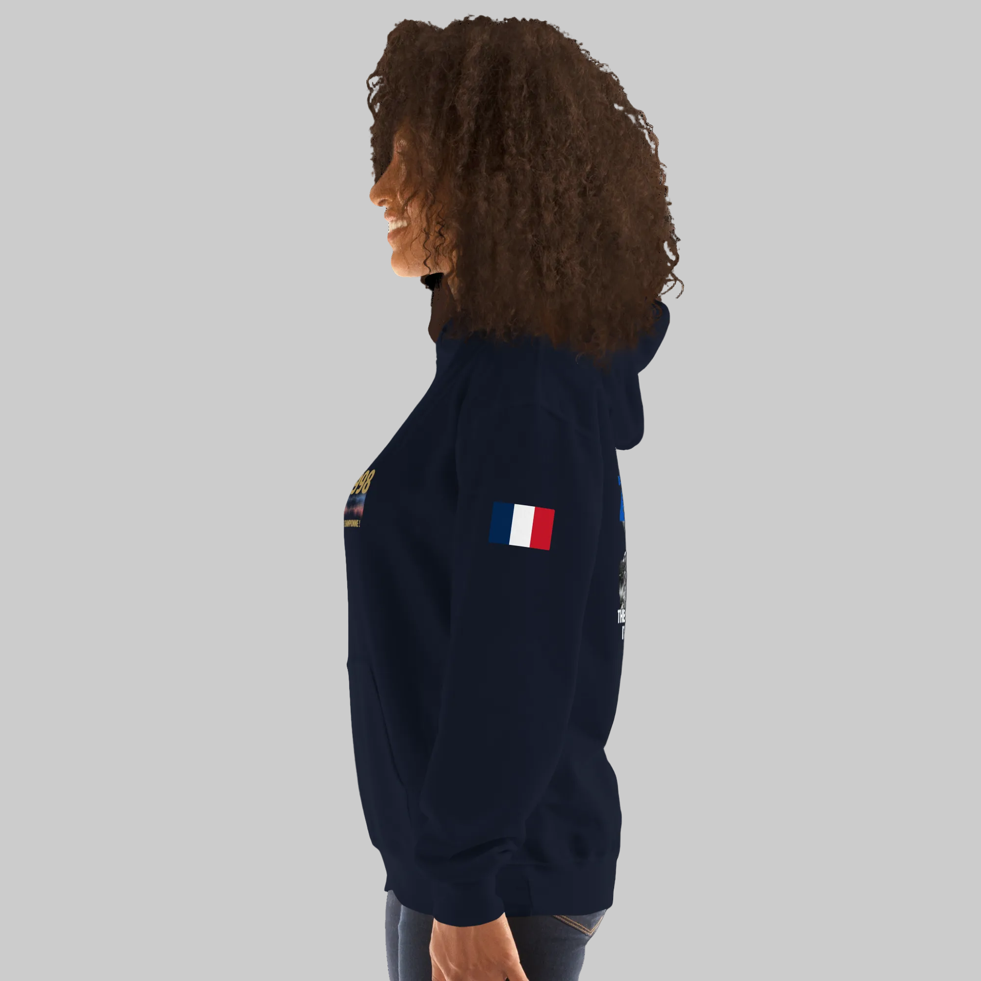 FRANCE 1998 Zidane Tribute Hoodie - Celebrate Football History