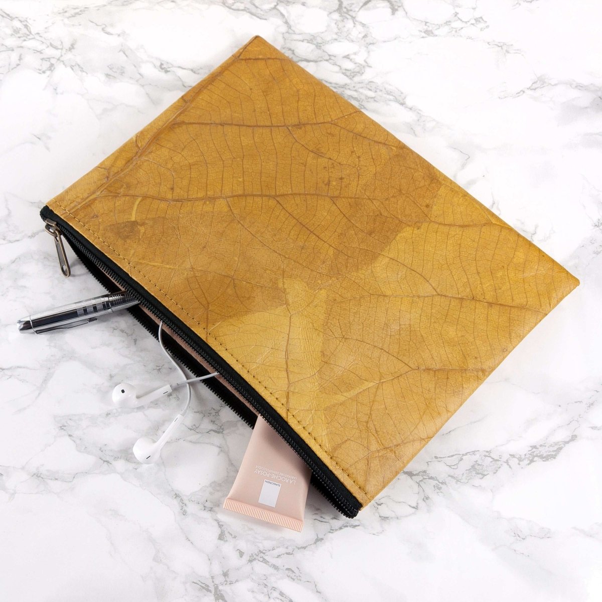 Vegan Leather Large Clutch Bag