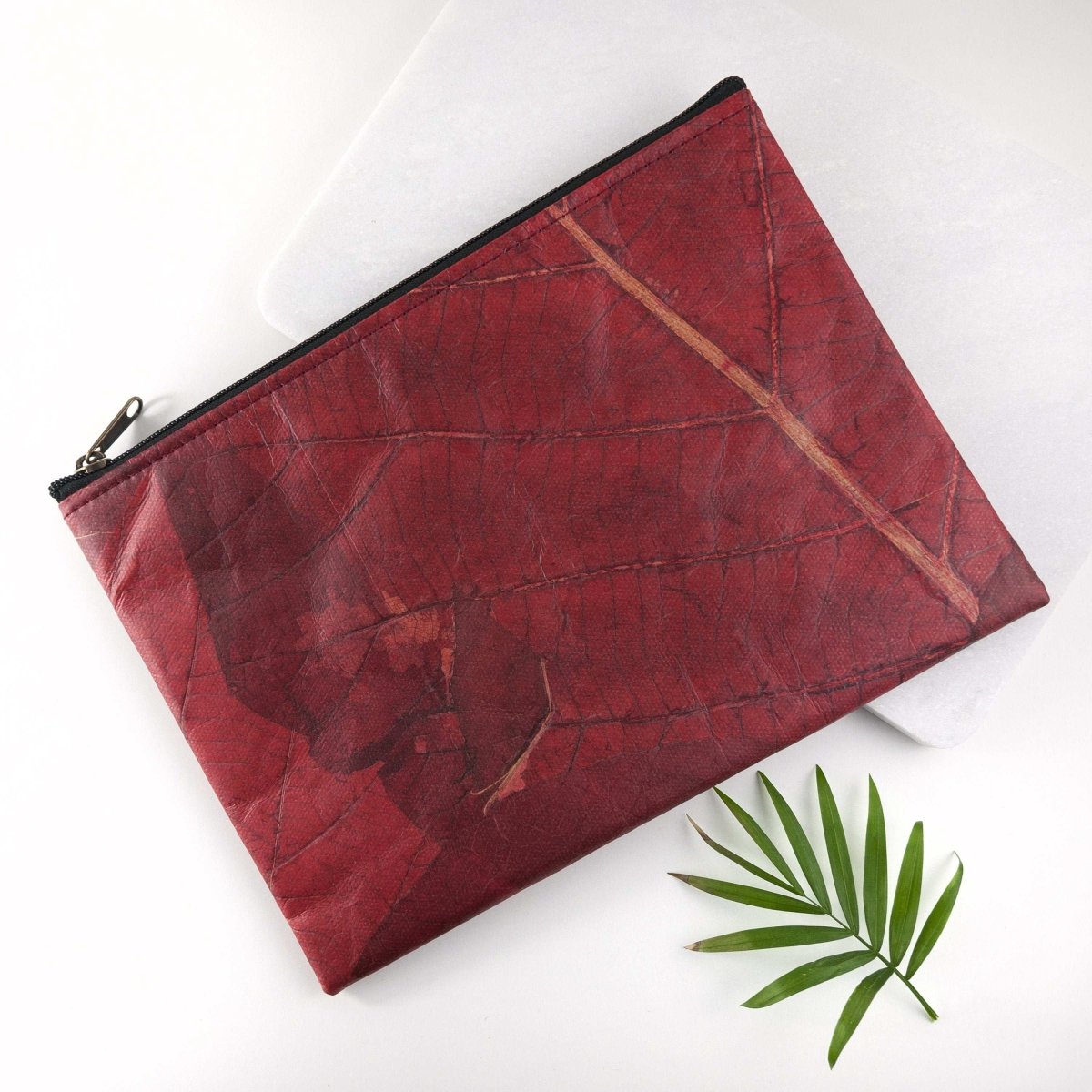 Vegan Leather Large Clutch Bag