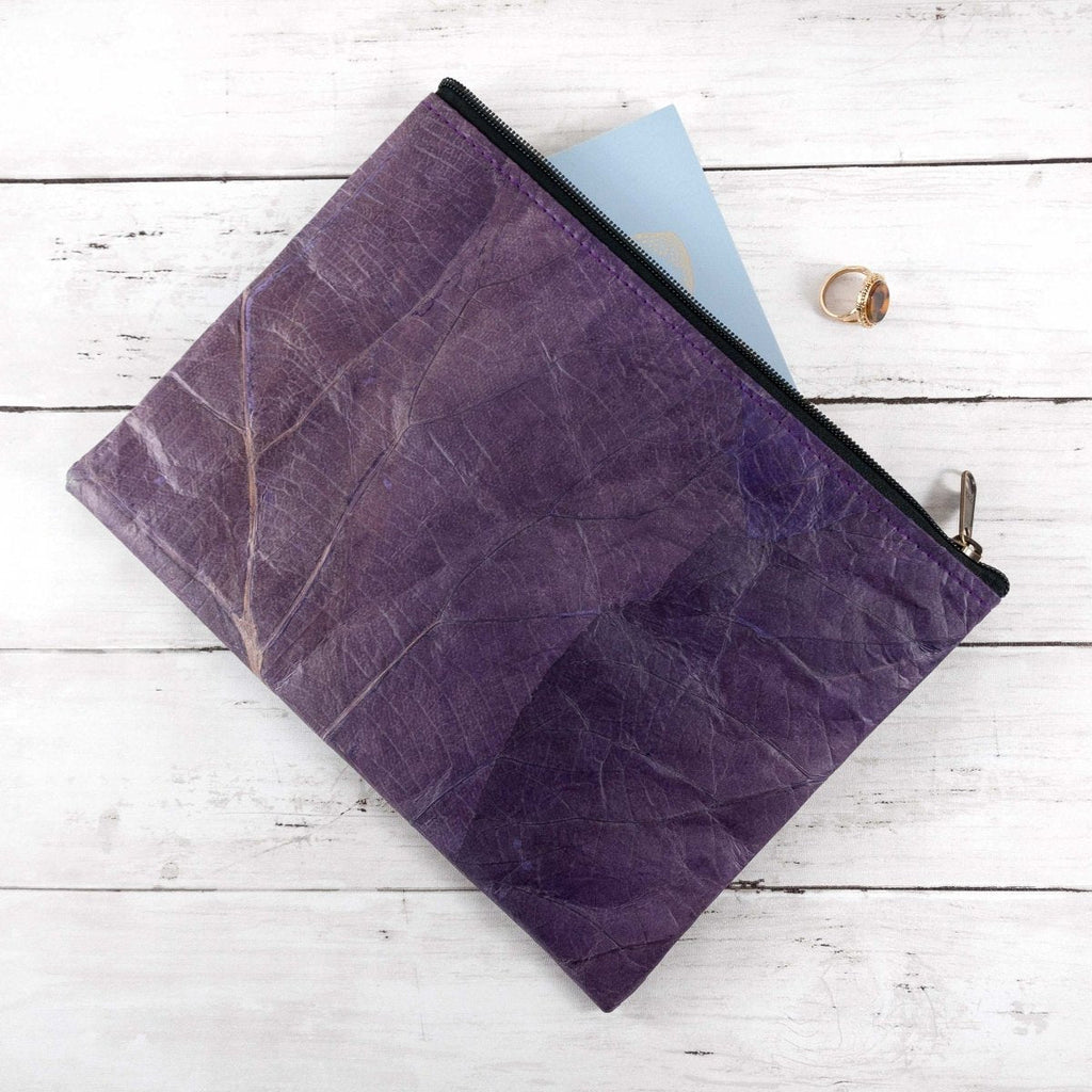 Vegan Leather Large Clutch Bag