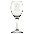 Watch Me Sip, Now Watch Me Laylay - Engraved Novelty Wine Glass
