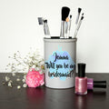 Personalised Will You Be My Bridesmaid Personalised Miniature Champagne Bucket