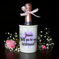 Personalised Will You Be My Bridesmaid Personalised Miniature Champagne Bucket