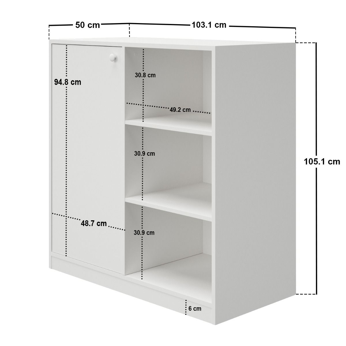 Flair Wizard Junior High Sleeper Workstation White