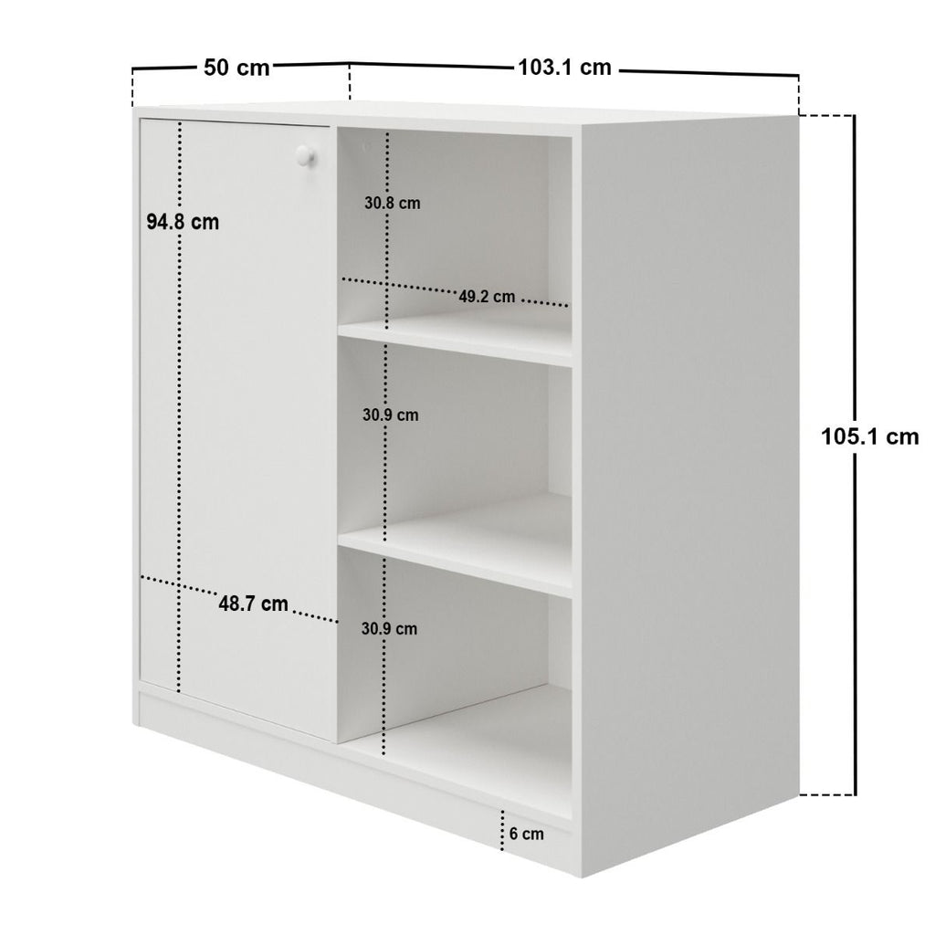 Flair Wizard Junior Mid High Sleeper Bed White
