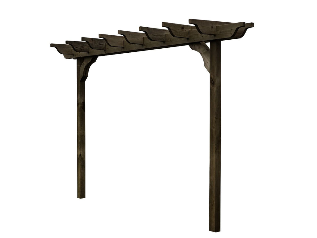 Sculpted Double Beam Pergola, Plant Climbing Arbour - Sculpted brace