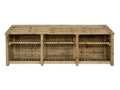 Wooden Log Store with Shelf W-335cm, H-126cm or 180cm, D-88cm