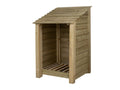 Wooden Log Store W-79cm, H-126cm or 180cm, D-88cm