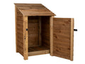 Wooden Garden Tool Storage W-79cm, H-126cm or 180cm, D-88cm - Brown Finish