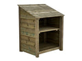 Wooden Premium Tongue/Groove Log Store with Shelf (W-99cm, H-126cm or H-180cm, D-88cm)