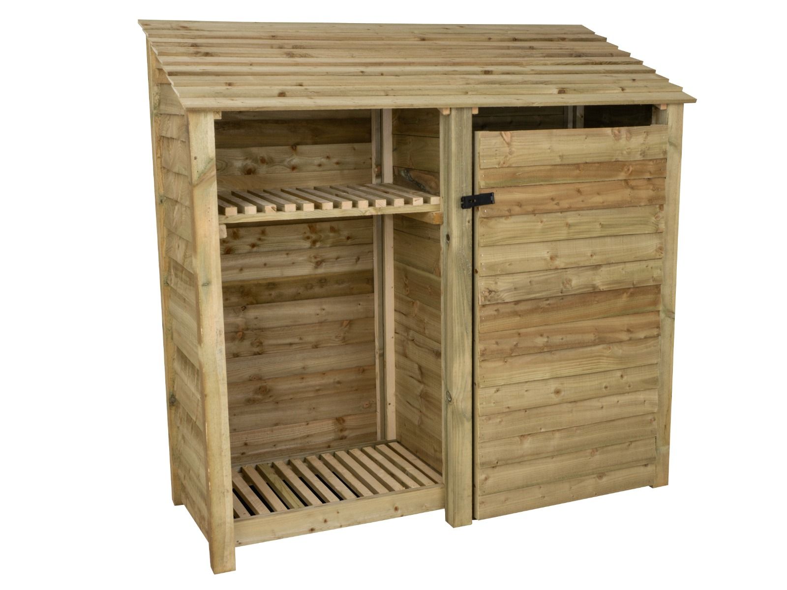 Wooden Garden Tool Storage with Shelf W-187cm, H-126cm or 180cm, D-88cm