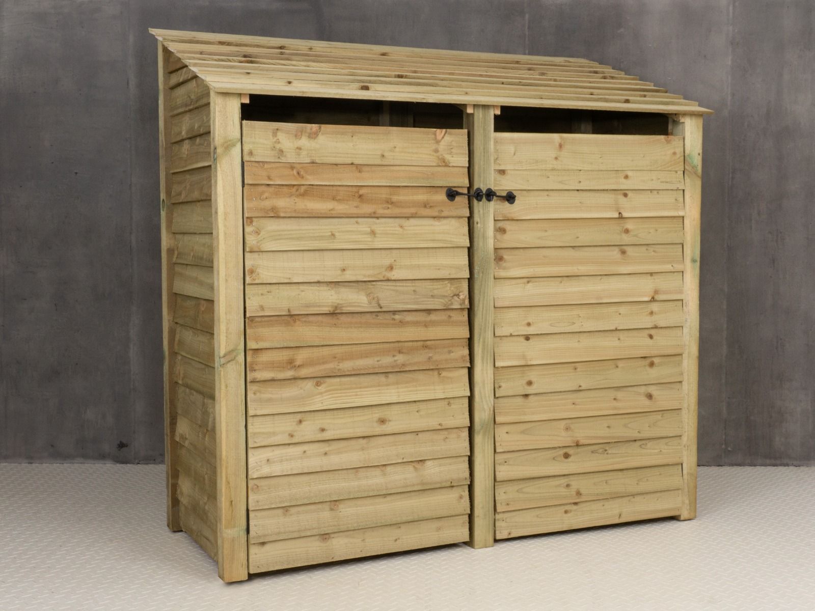 Wooden Log Store with Doors W-187cm, H-126cm or 180cm, D-88cm
