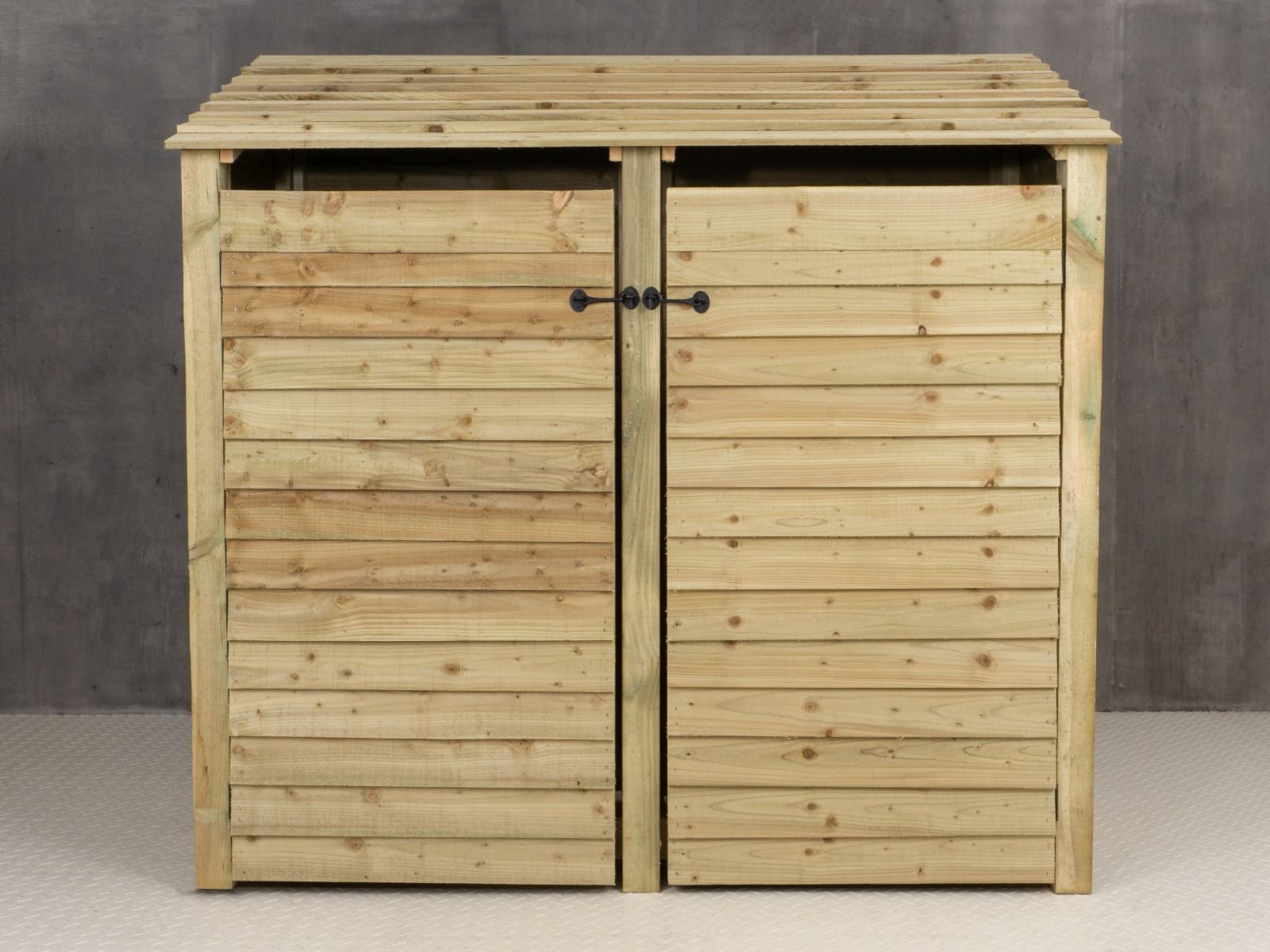 Wooden Log Store with Doors W-187cm, H-126cm or 180cm, D-88cm
