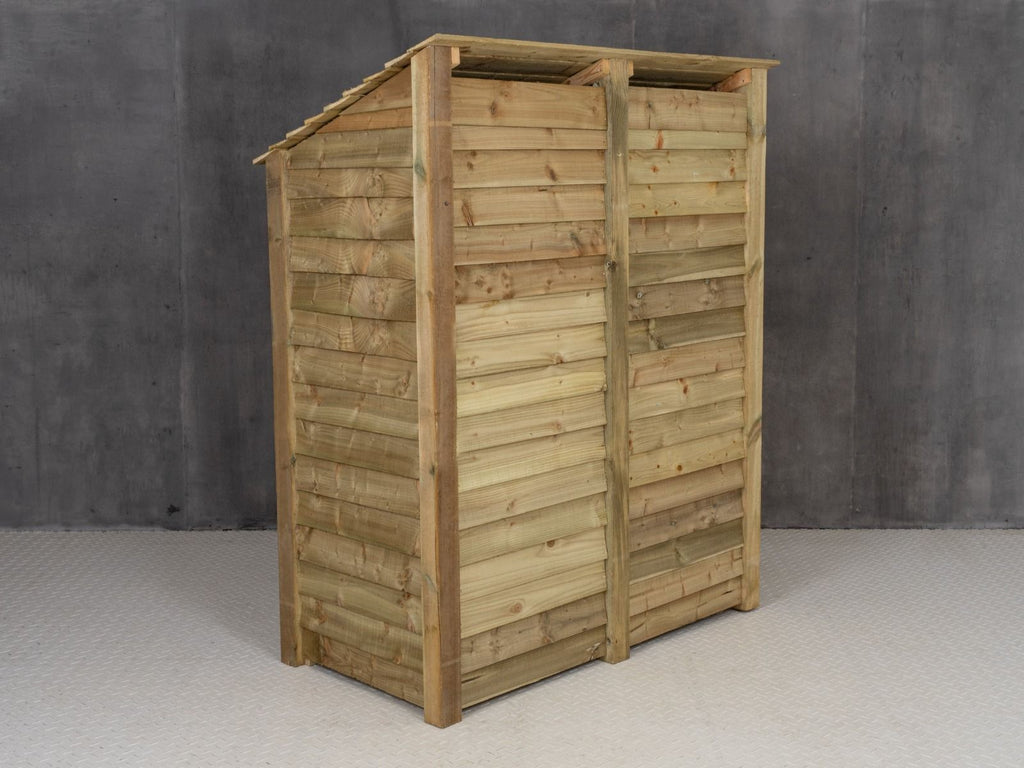Wooden Log Store W-146cm, H-126cm or 180cm, D-88cm