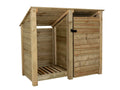 Wooden Garden Tool Storage (Roof Sloping Back) W-146cm, H-126cm or 180cm, D-88cm
