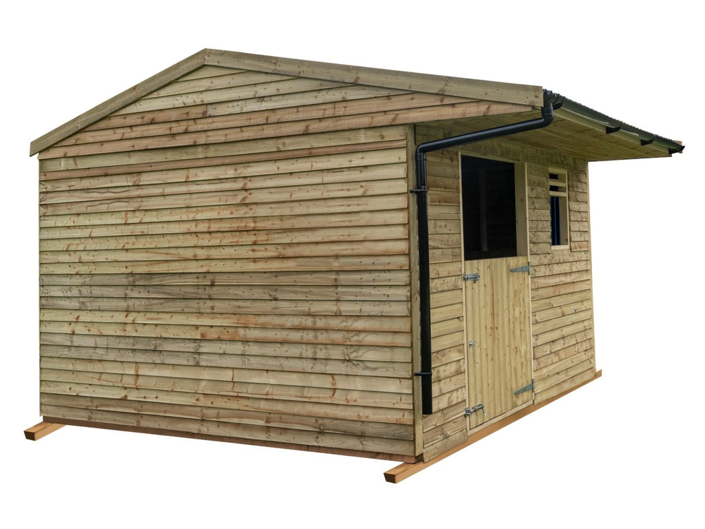 12ft x 12ft Mobile Animal Field Shelter With Overhang and Guttering V.3