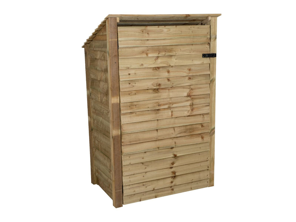 Wooden Garden Tool Storage (Roof Sloping Back) W-119cm, H-126cm or 180cm, D-88cm