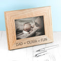 Personalised Wordsworth Collection Fun with Dad Engraved Photo Frame