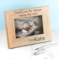 Personalised Wordsworth Collection My Rock Engraved Photo Frame