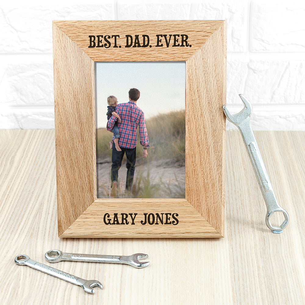 Personalised Personalised Oak Photo Frame