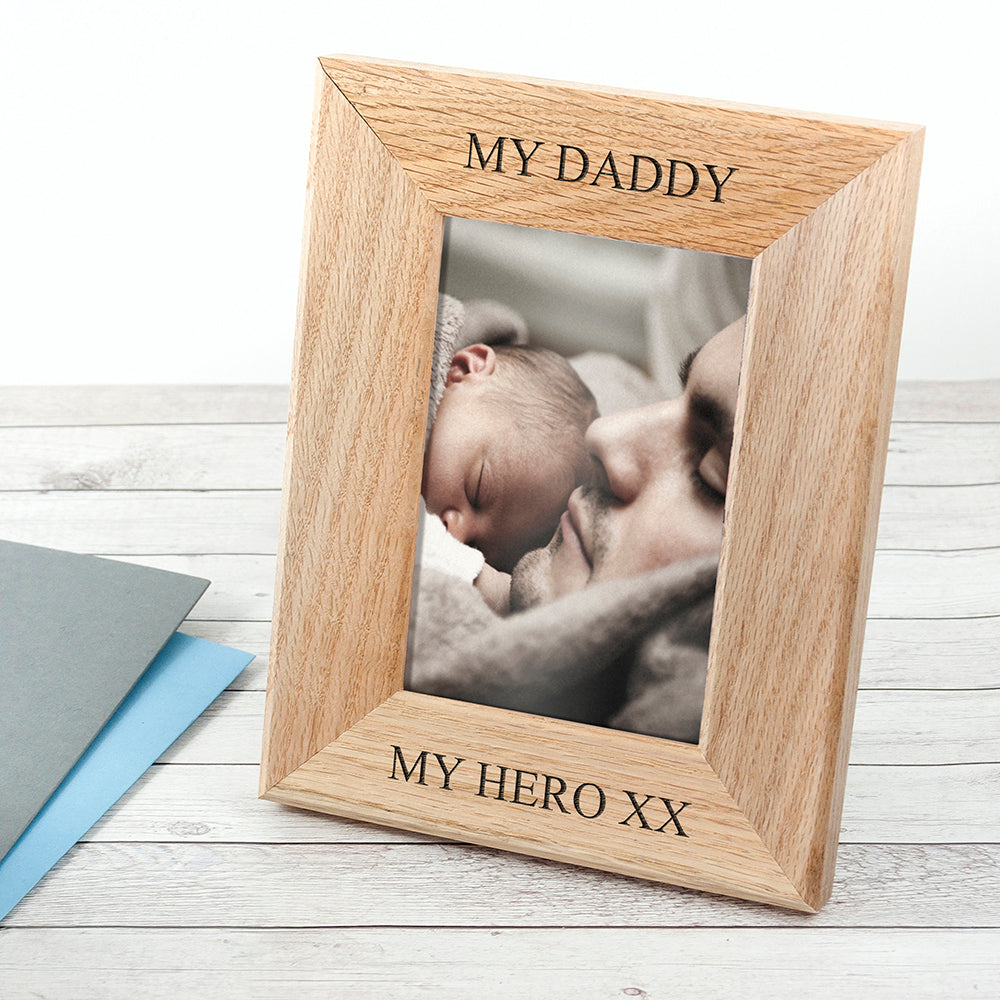 Personalised Personalised Oak Photo Frame