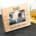 Personalised Wordsworth Collection Sentiments Dad Engraved Photo Frame