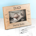 Personalised Wordsworth Collection Sentiments Dad Engraved Photo Frame