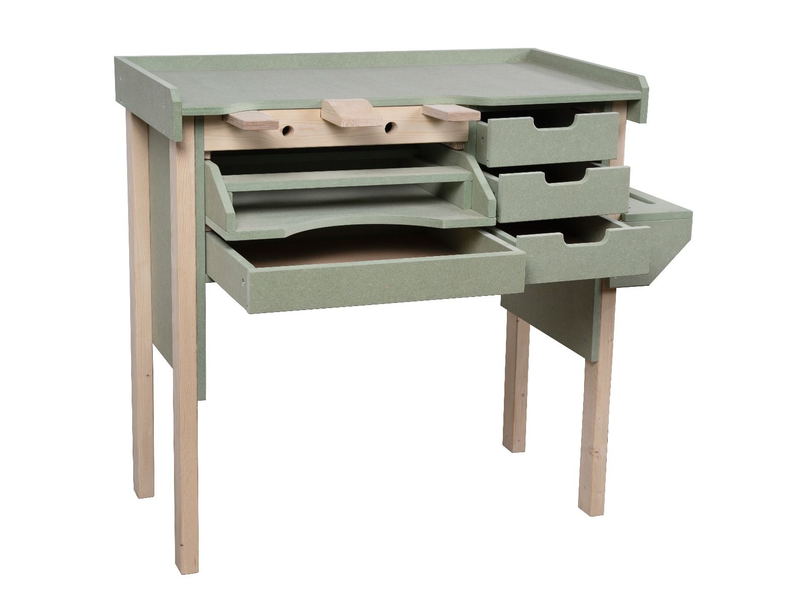 OpiFEX moisture resistant MDF top craftsman/jewellers workbench
